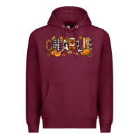 Burgundy Personalized Fall Autumn Premium Hoodie - NancyCooperArtShop
