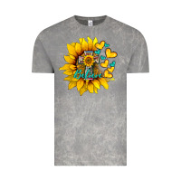 Cloud Rock western sunflower  cross believe Vintage Tee - BarkalooDesign