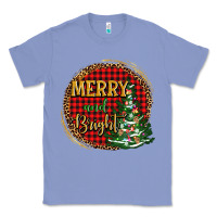 Colony Blue merry and bright christmas tree Classic Tee - AdoDesignShop