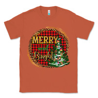 Copper merry and bright christmas tree Classic Tee - AdoDesignShop
