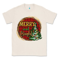 Natural merry and bright christmas tree Classic Tee - AdoDesignShop