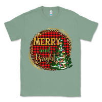 Sage merry and bright christmas tree Classic Tee - AdoDesignShop