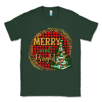 Sports Green merry and bright christmas tree Classic Tee - AdoDesignShop
