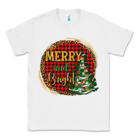 White merry and bright christmas tree Classic Tee - AdoDesignShop