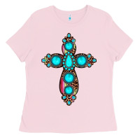Gemstone Cross Ladies Tee | Teevron