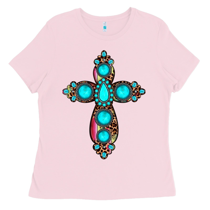 Gemstone Cross Ladies Tee by JahusDesignShop | Teevron