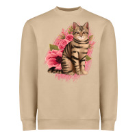 Mushroom floral cat Heavyweight Sweatshirt - Jasminsmagicworld