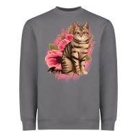 Storm floral cat Heavyweight Sweatshirt - Jasminsmagicworld