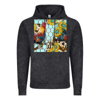 Vintage Black western rooster seamless pattern Vintage Hoodie - BundleAndBundleShop