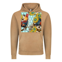 Vintage Camel western rooster seamless pattern Vintage Hoodie - BundleAndBundleShop