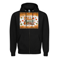 Black fall sweet fall tumbler Zipper Hoodie - BundleAndBundleShop