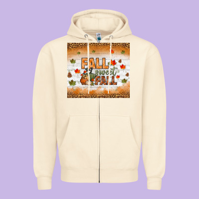 Fall Sweet Fall Tumbler Zipper Hoodie Designed By Bundleandbundleshop