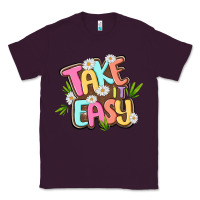 Plum take it easy Classic Tee - MaliasSmallBusiness