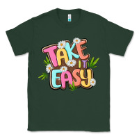 Sports Green take it easy Classic Tee - MaliasSmallBusiness