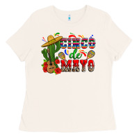 Bone cinco de mayo cactus Ladies Tee - Zillion Design Studio