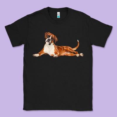 Boxer Dog Illustrations Classic Tee Designed By Lillyallendesigns