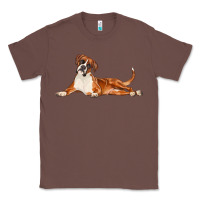 Chestnut Boxer Dog Illustrations Classic Tee - LillyAllenDesigns