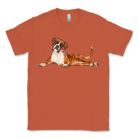 Copper Boxer Dog Illustrations Classic Tee - LillyAllenDesigns