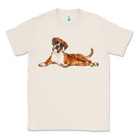 Natural Boxer Dog Illustrations Classic Tee - LillyAllenDesigns