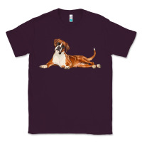 Plum Boxer Dog Illustrations Classic Tee - LillyAllenDesigns