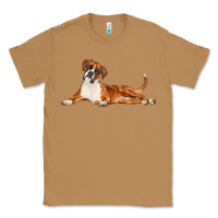 Toasted Coconut Boxer Dog Illustrations Classic Tee - LillyAllenDesigns