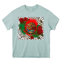 Mexican Flag And Roses Heavy Core Tee | Teevron