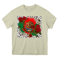 Mossy mexican flag and roses Heavy Core Tee - CTS Tumbler Store