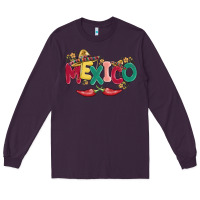 Plum mexico Long Sleeve Tee - MaliasSmallBusiness
