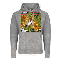 Cloud Rock western bull skull seamless pattern Vintage Hoodie - BundleAndBundleShop