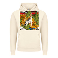 Vintage Artic western bull skull seamless pattern Vintage Hoodie - BundleAndBundleShop