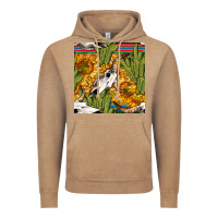 Vintage Coffee western bull skull seamless pattern Vintage Hoodie - BundleAndBundleShop