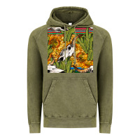 Vintage Olive western bull skull seamless pattern Vintage Hoodie - BundleAndBundleShop
