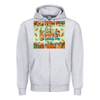 Heather Grey hello pumpkin season tumbler Zipper Hoodie - BundleAndBundleShop