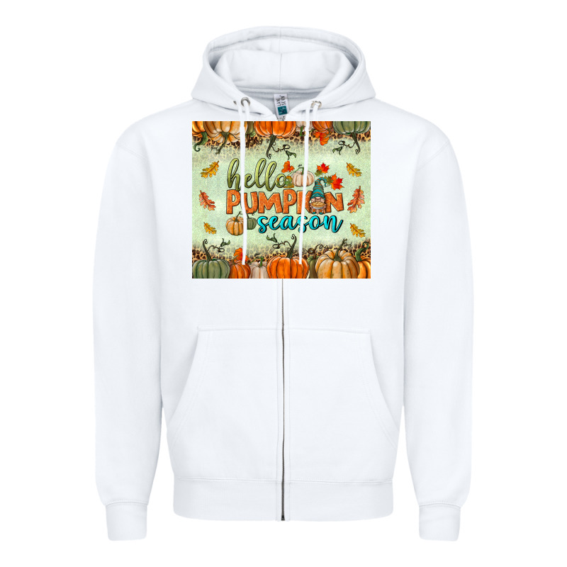 Hello Pumpkin Season Tumbler Zipper Hoodie by BundleAndBundleShop | Teevron