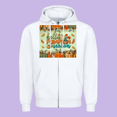 Hello Pumpkin Season Tumbler Zipper Hoodie Designed By Bundleandbundleshop