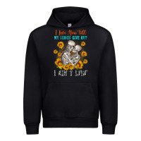 Black i love you till my lungs give out Urban Hoodie - OliviaCreatesArt