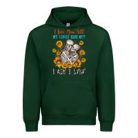 Forest Green i love you till my lungs give out Urban Hoodie - OliviaCreatesArt