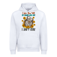 White i love you till my lungs give out Urban Hoodie - OliviaCreatesArt