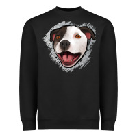 Black pittbull gray glitter Heavyweight Sweatshirt - Jasminsmagicworld