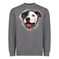 Storm pittbull gray glitter Heavyweight Sweatshirt - Jasminsmagicworld