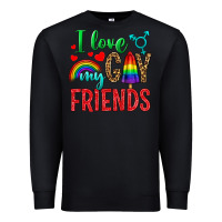 Black I love my gay friends Premium Sweatshirt - NancyCooperArtShop