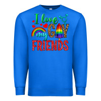 True Royal I love my gay friends Premium Sweatshirt - NancyCooperArtShop
