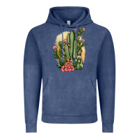 Vintage Denim cactus Vintage Hoodie - JahusDesignShop