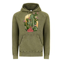Vintage Olive cactus Vintage Hoodie - JahusDesignShop