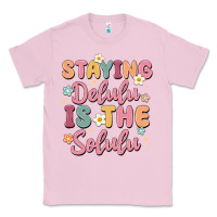Bubblegum Pink staying delulu is the solulu Classic Tee - MaliasSmallBusiness