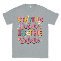 Heather Grey staying delulu is the solulu Classic Tee - MaliasSmallBusiness