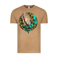 Vintage Camel western praying hands prayer rosary  faith cross Vintage Tee - BarkalooDesign