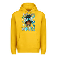 Lemon just a girl who loves winter afro messy bun Premium Hoodie - texasbilliewilder