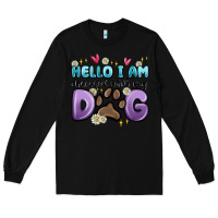 Black hello i am obsessed with my dog Long Sleeve Tee - MaliasSmallBusiness