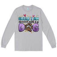 Moon Dust hello i am obsessed with my dog Long Sleeve Tee - MaliasSmallBusiness